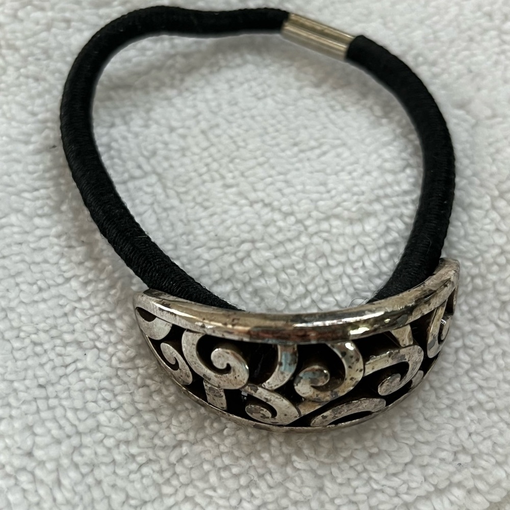 Brighton Vintage Silver Ponytail Holder